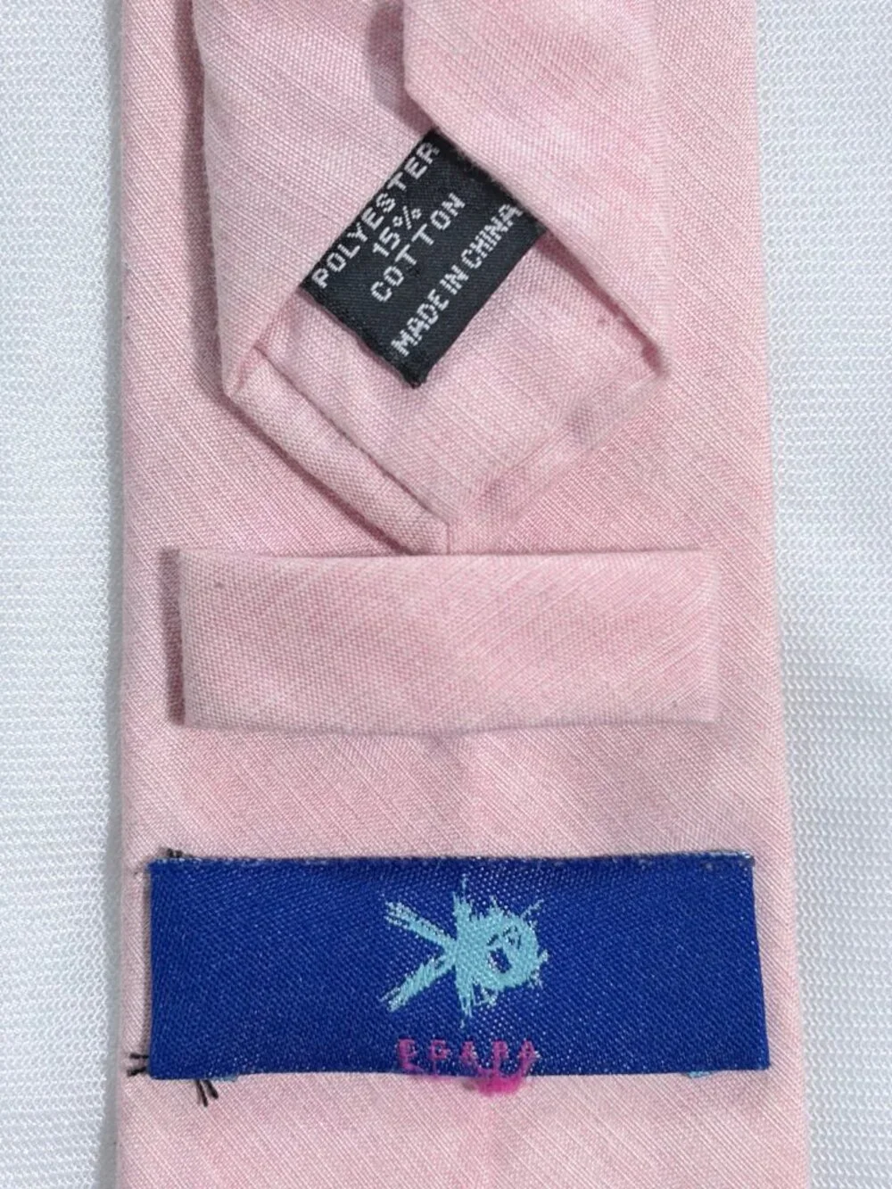 Egara Men's Pink Textured Skinny Tie 3W 57L